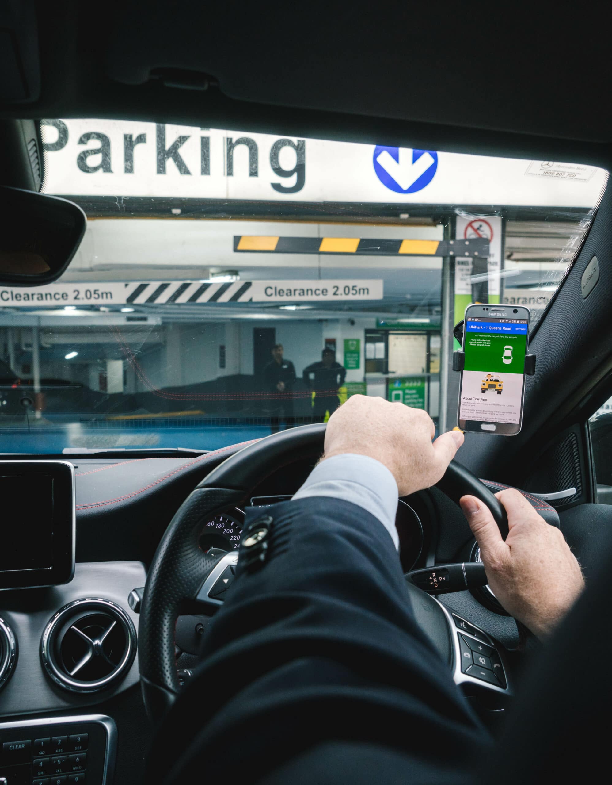 Entering Carpark with 'Access' by UbiPark