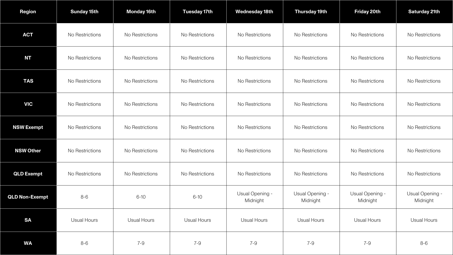 Christmas Trading Hours - 2